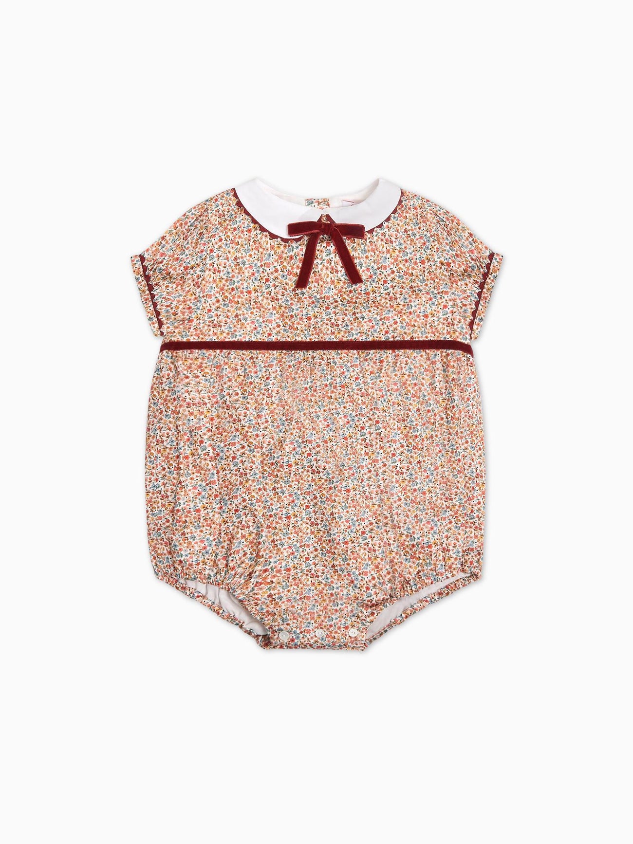 Terracotta Floral Melina Baby Girl Romper