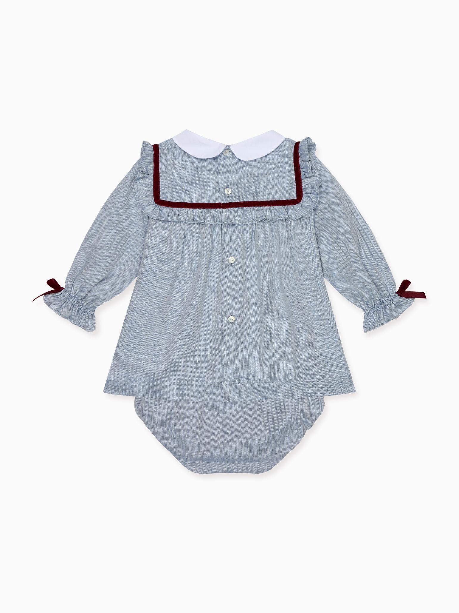 Dusty Blue Melissa Baby Girl Set