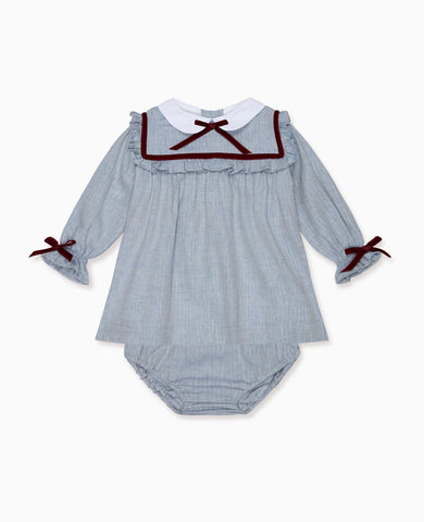 Dusty Blue Melissa Baby Girl Set