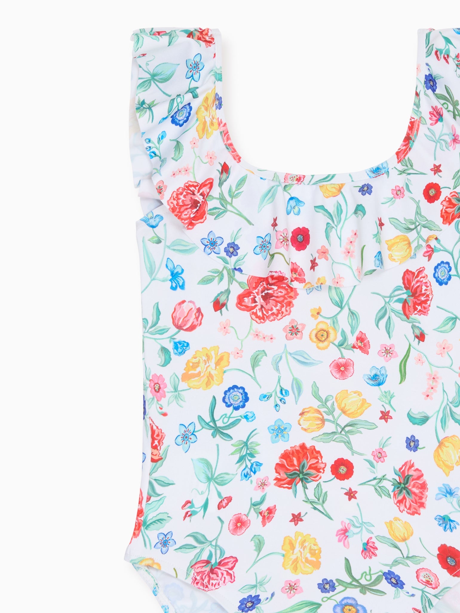 Ivory Floral Mila Girl Swimsuit