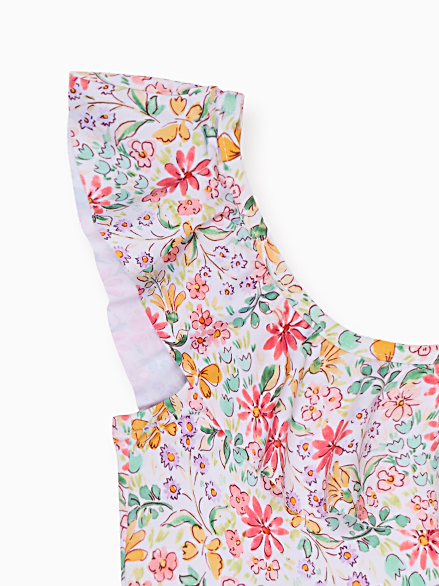 Pink Floral Mila Girl Swimsuit
