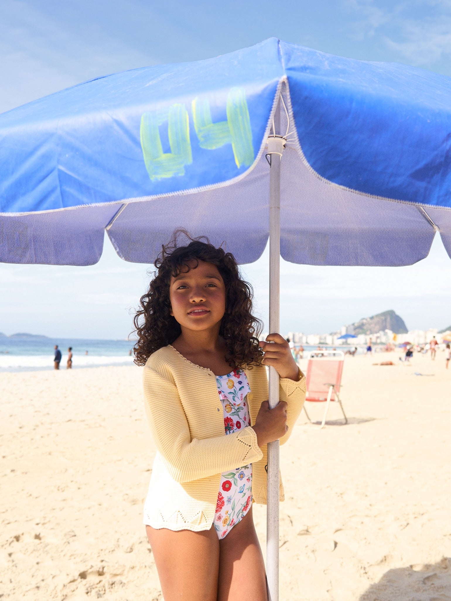 Lemon Brisa Cotton Girl Cardigan