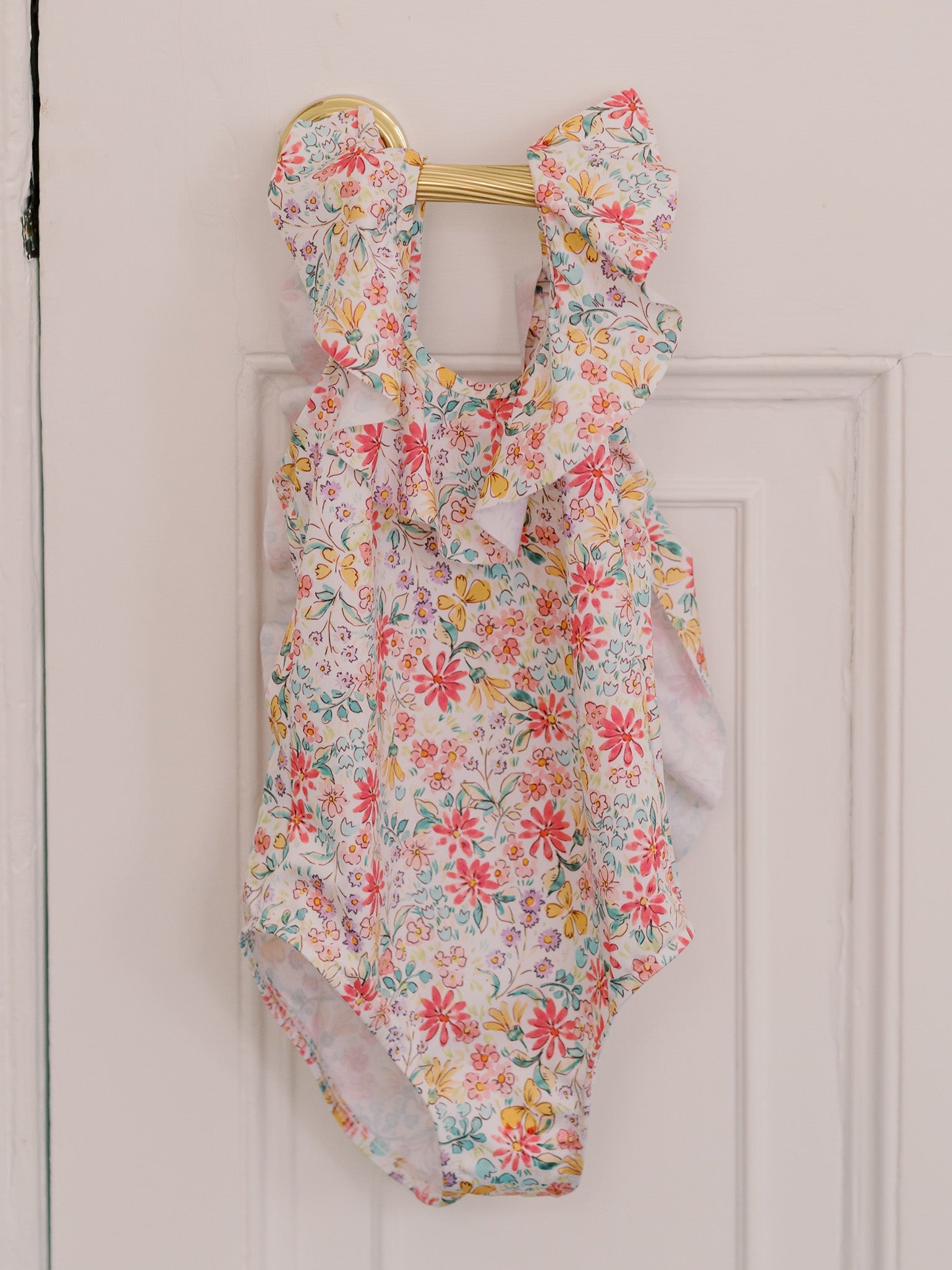 Pink Floral Mila Girl Swimsuit