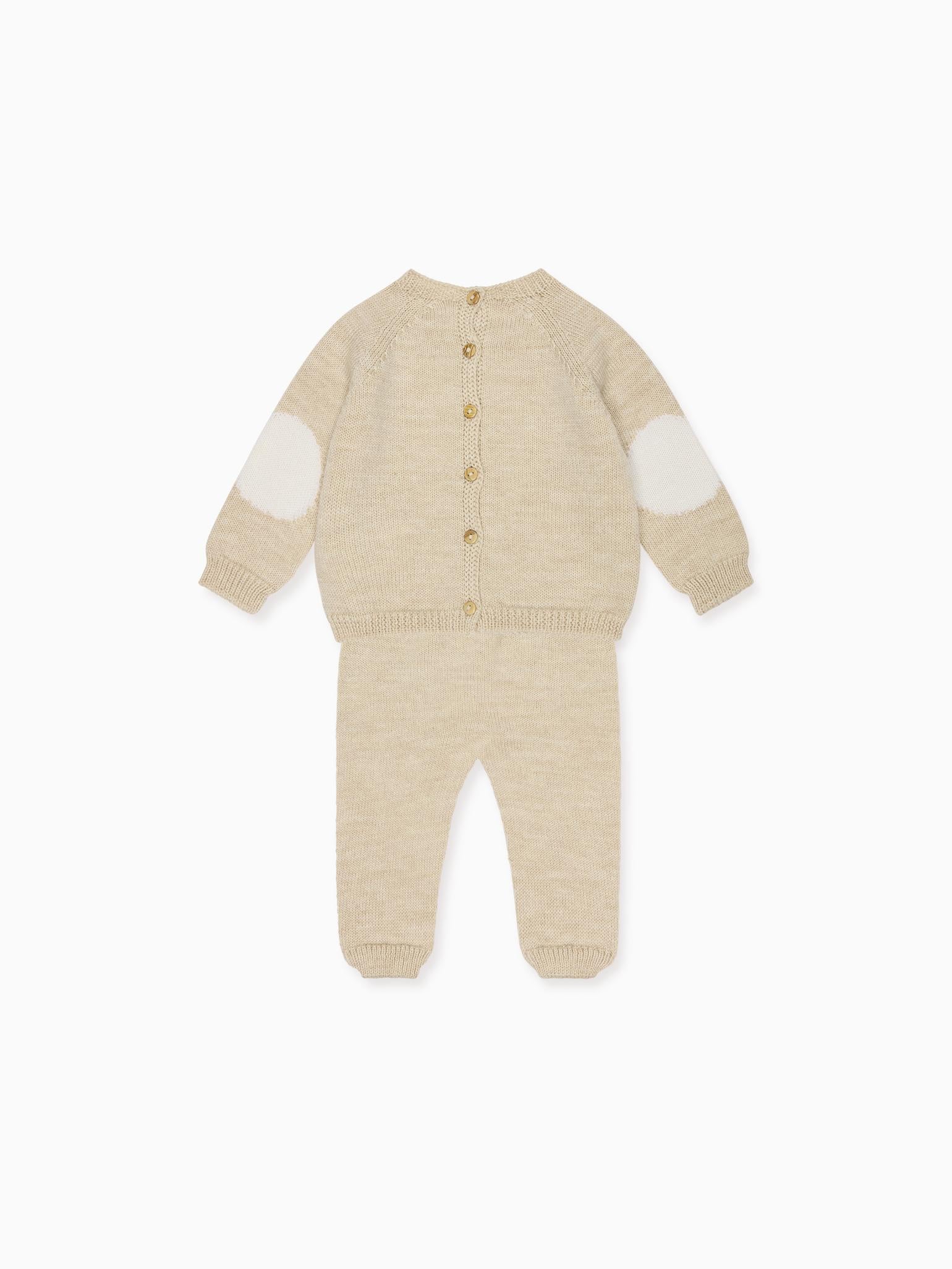 Oatmeal Mirlo Merino Baby Knitted Set