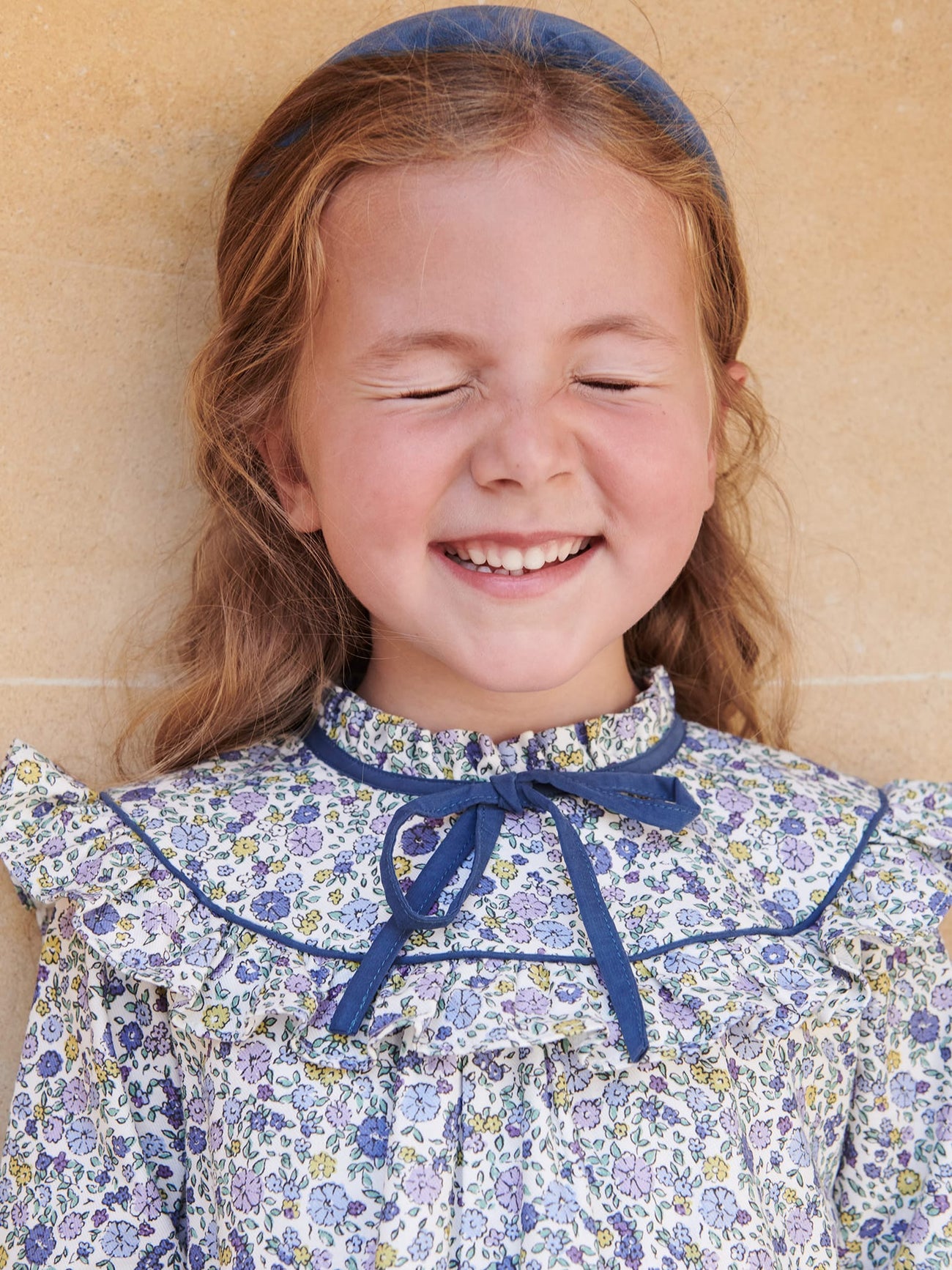 Purple Floral Mirta Girl A-Line Dress