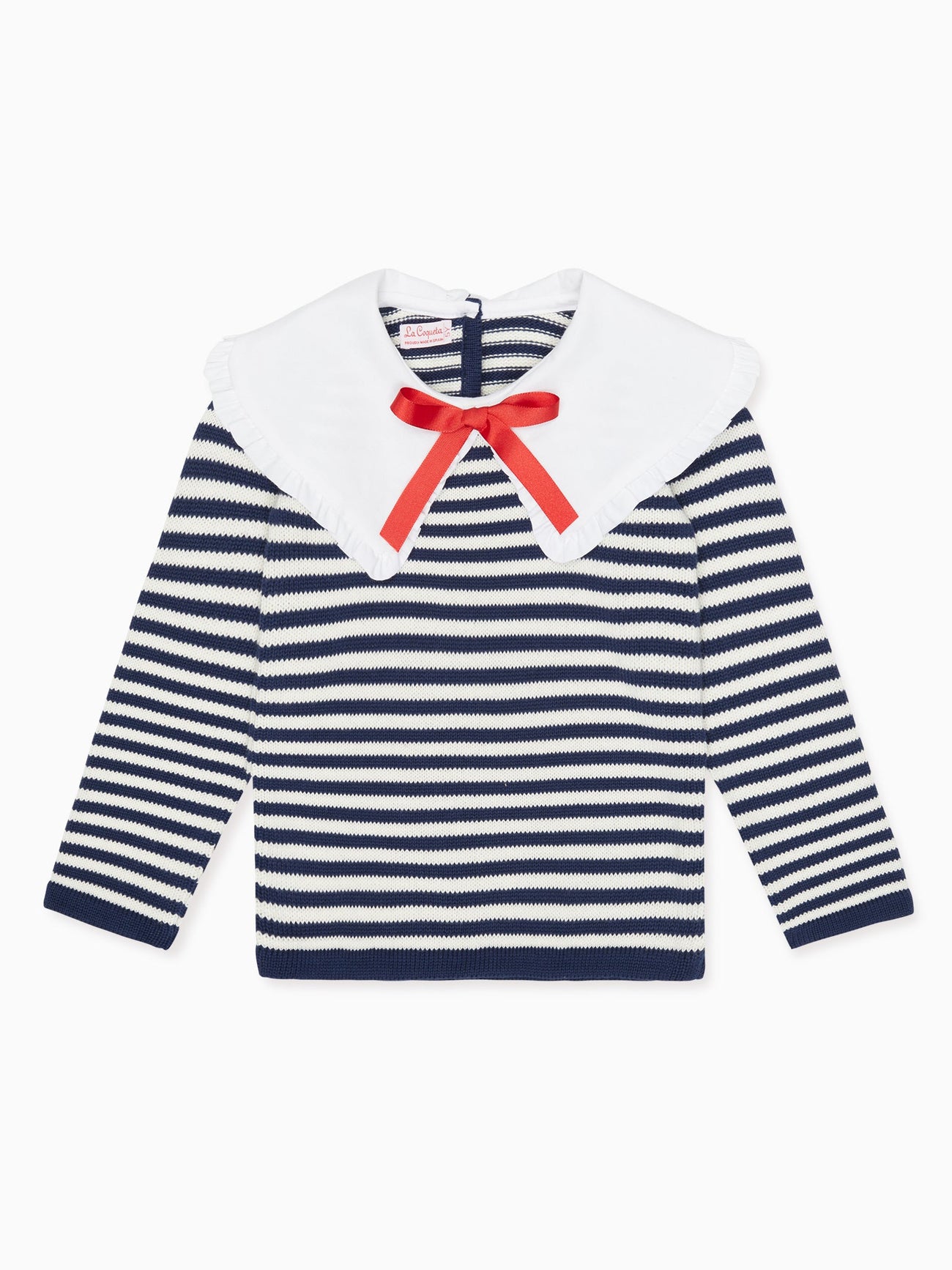 Ivory Stripe Morissa Girl Cotton Jumper