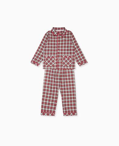 Ivory Tartan Navidad Kids Pyjamas