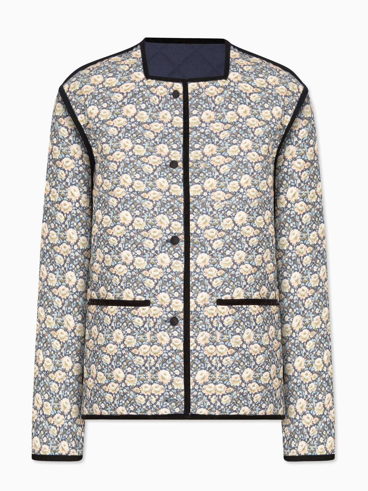 Navy Floral Reversible Anais Womens Jacket