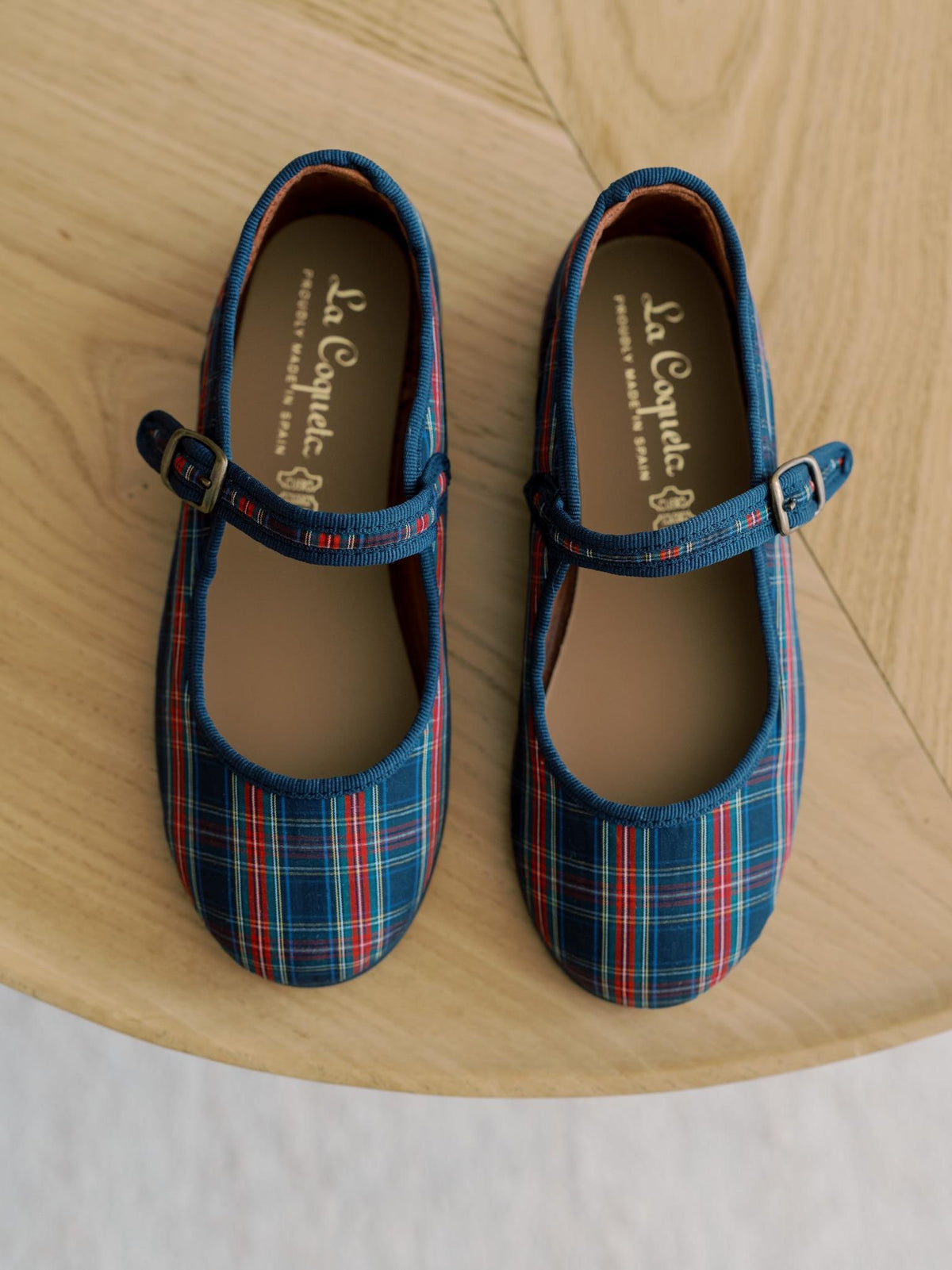 Navy Tartan Girl Mary Jane Shoes