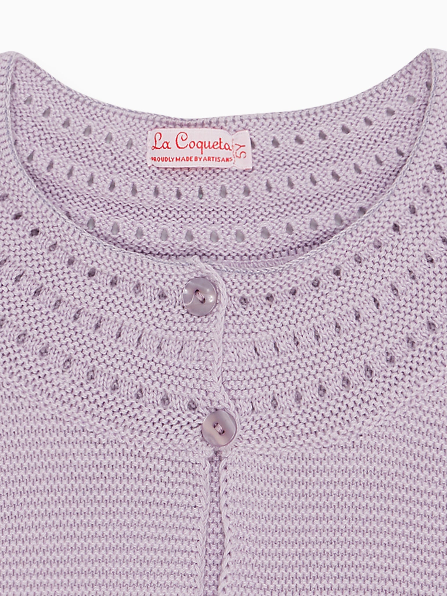Lilac Nineta Girl Cotton Cardigan