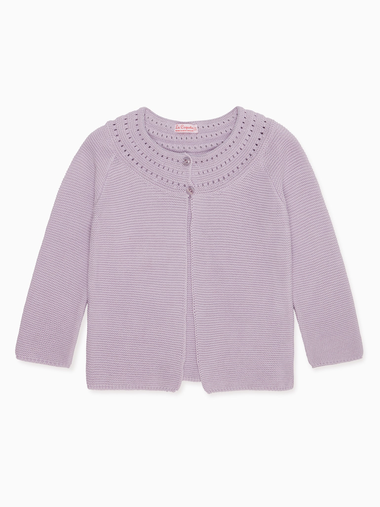 Lilac Nineta Girl Cotton Cardigan