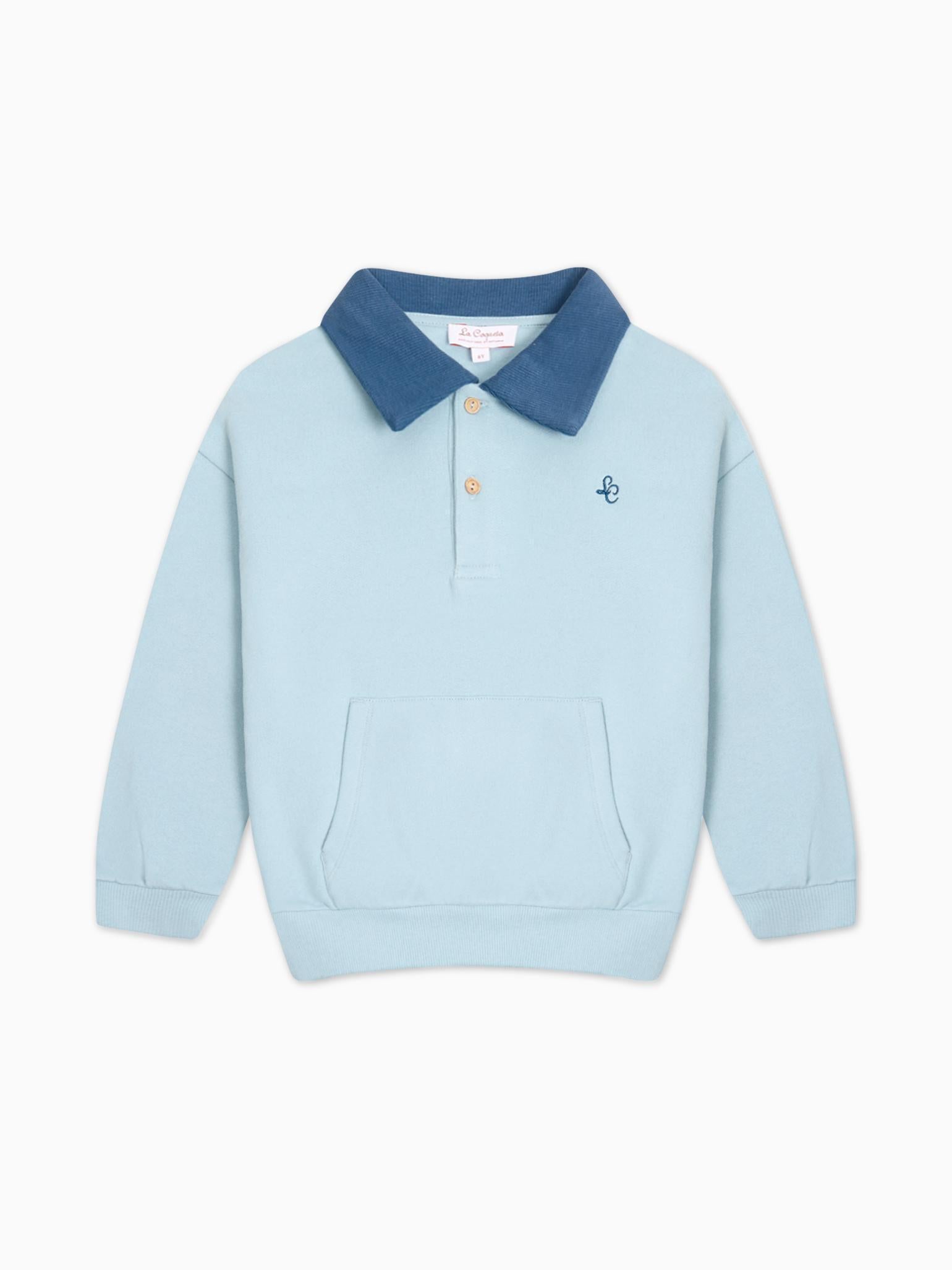 Dusty Blue Ivan Kids Sweatshirt