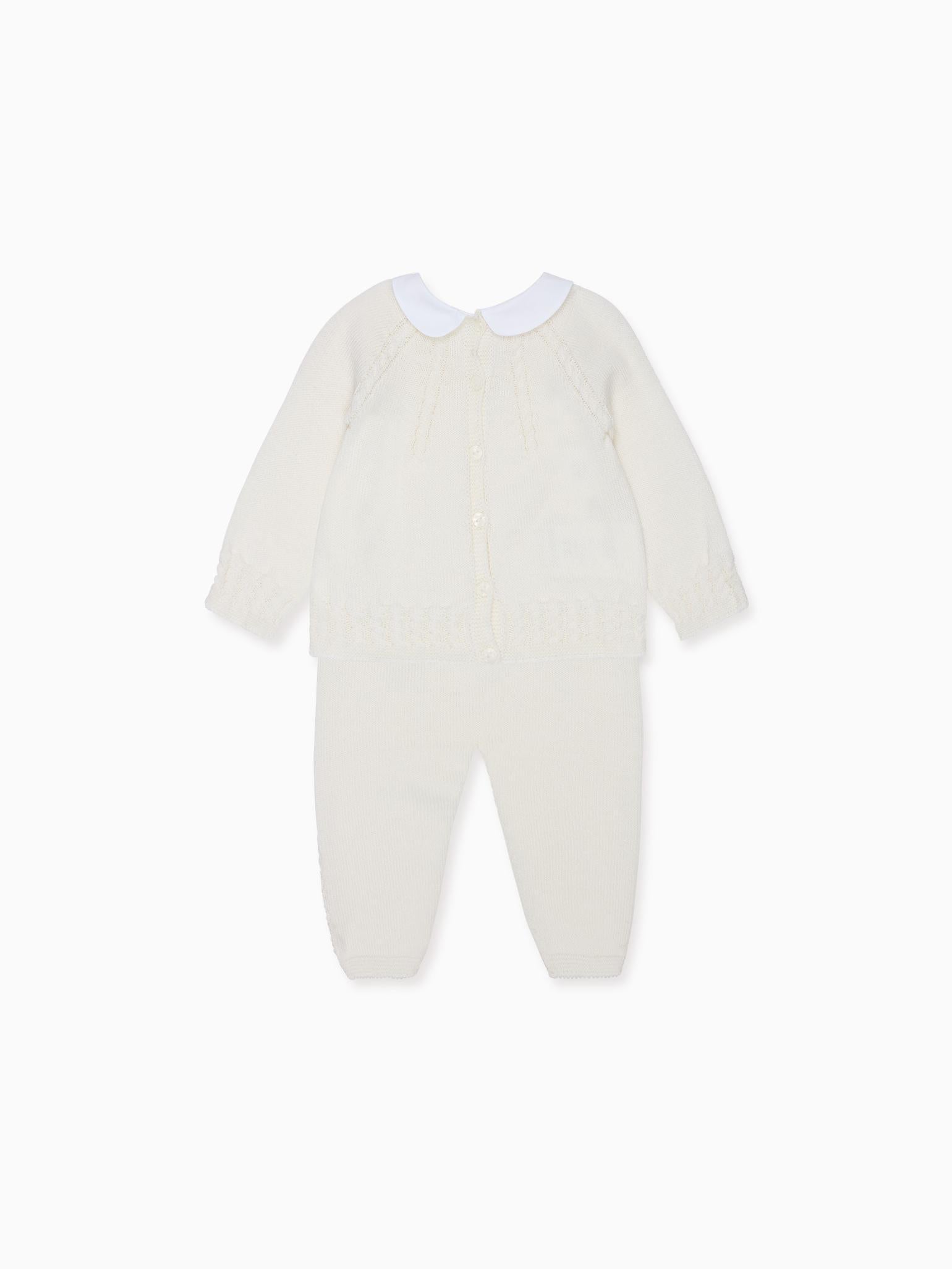 Ivory Noa Merino Baby Knitted Set