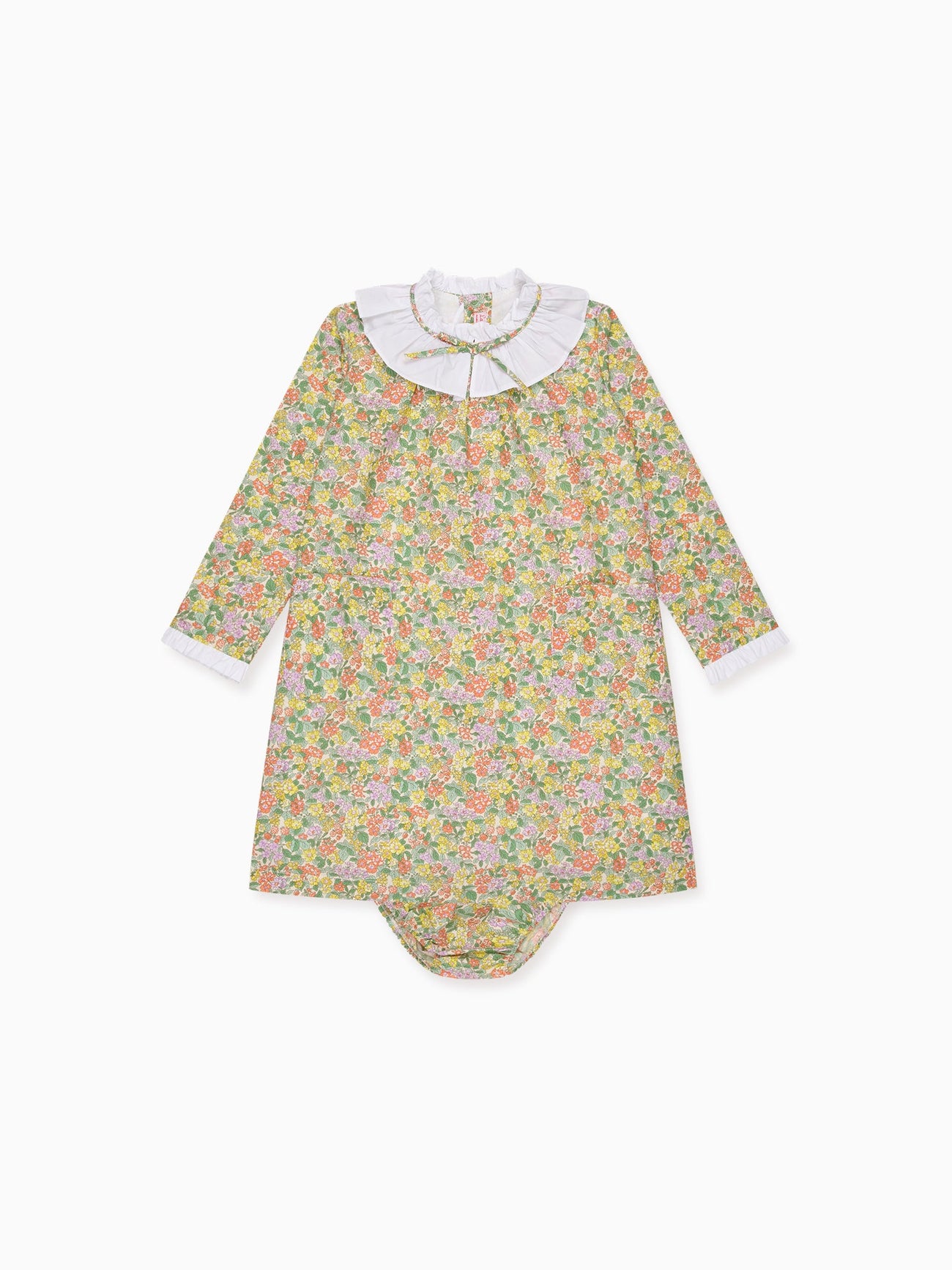 Yellow Floral Odisea Baby Girl Made With Liberty Fabric Set