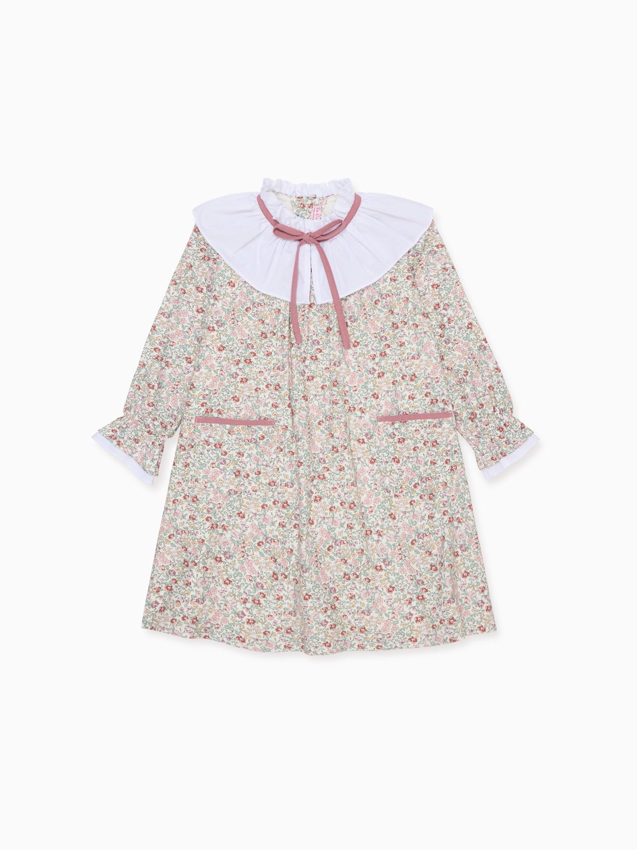 Ivory Floral Odisea Girl A-Line Dress