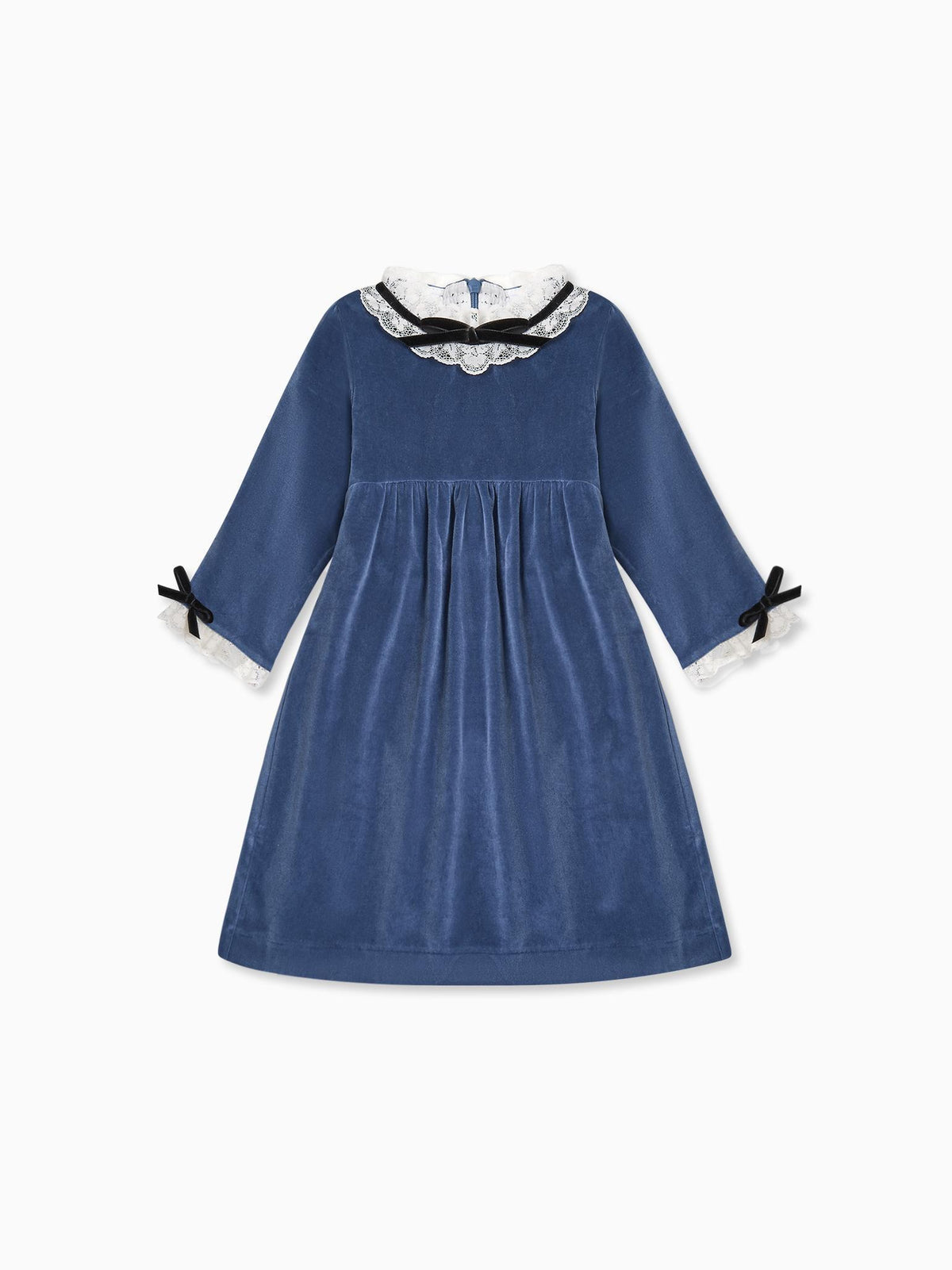 Blue Odisea Velvet Girl A-Line Dress