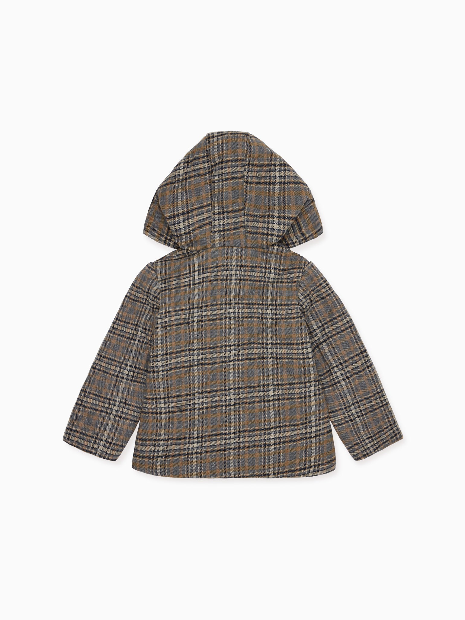 Brown Check Olfo Boy Jacket