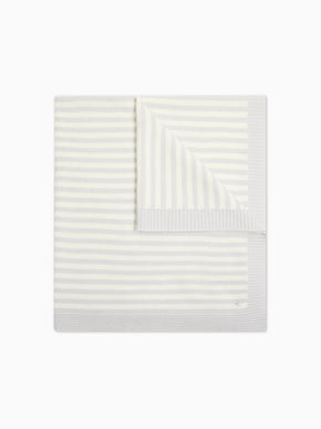 Light Grey Openwork Cashmere Baby Blanket
