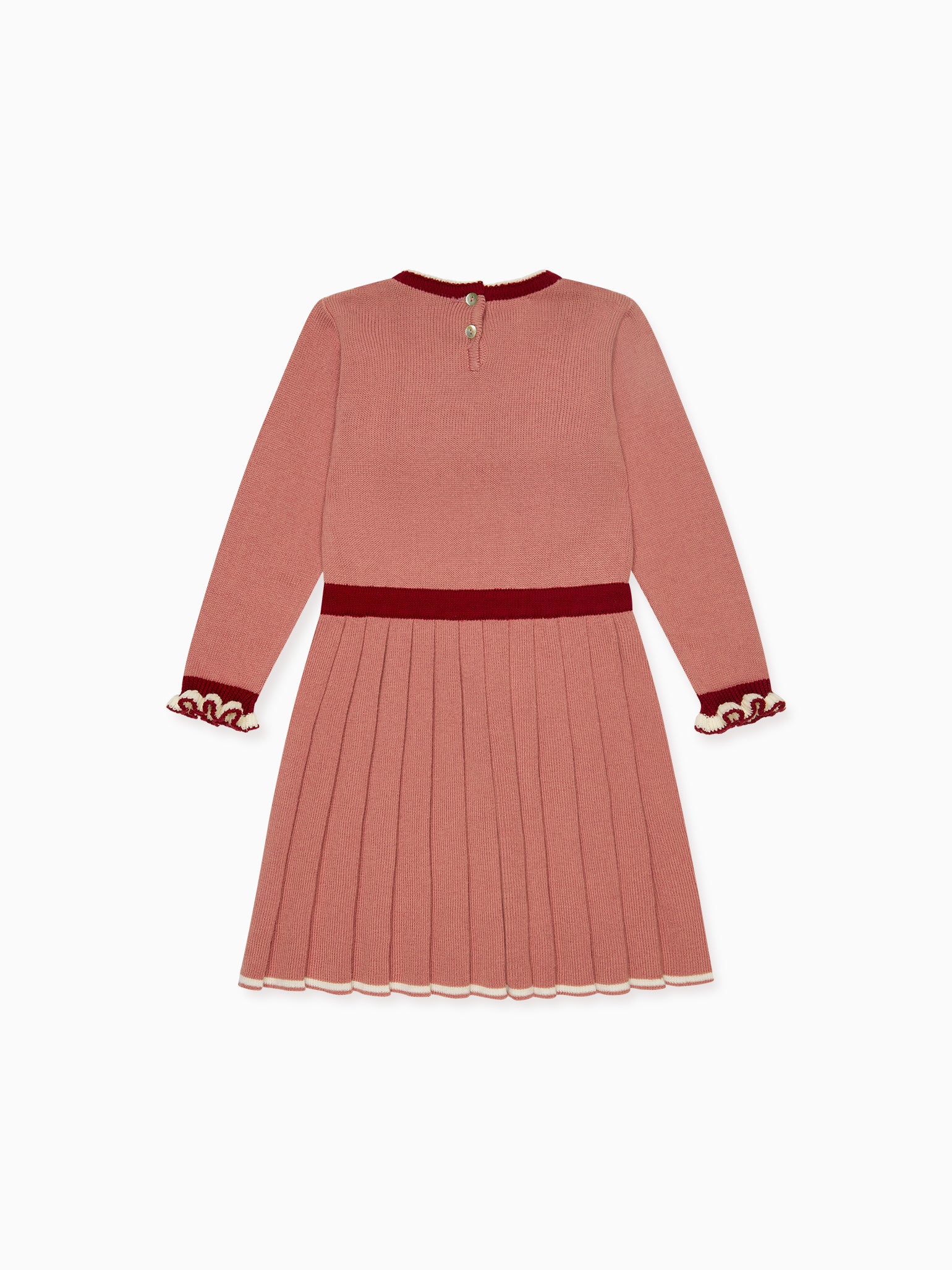 Dark Pink Oracia Merino Girl Knitted Dress