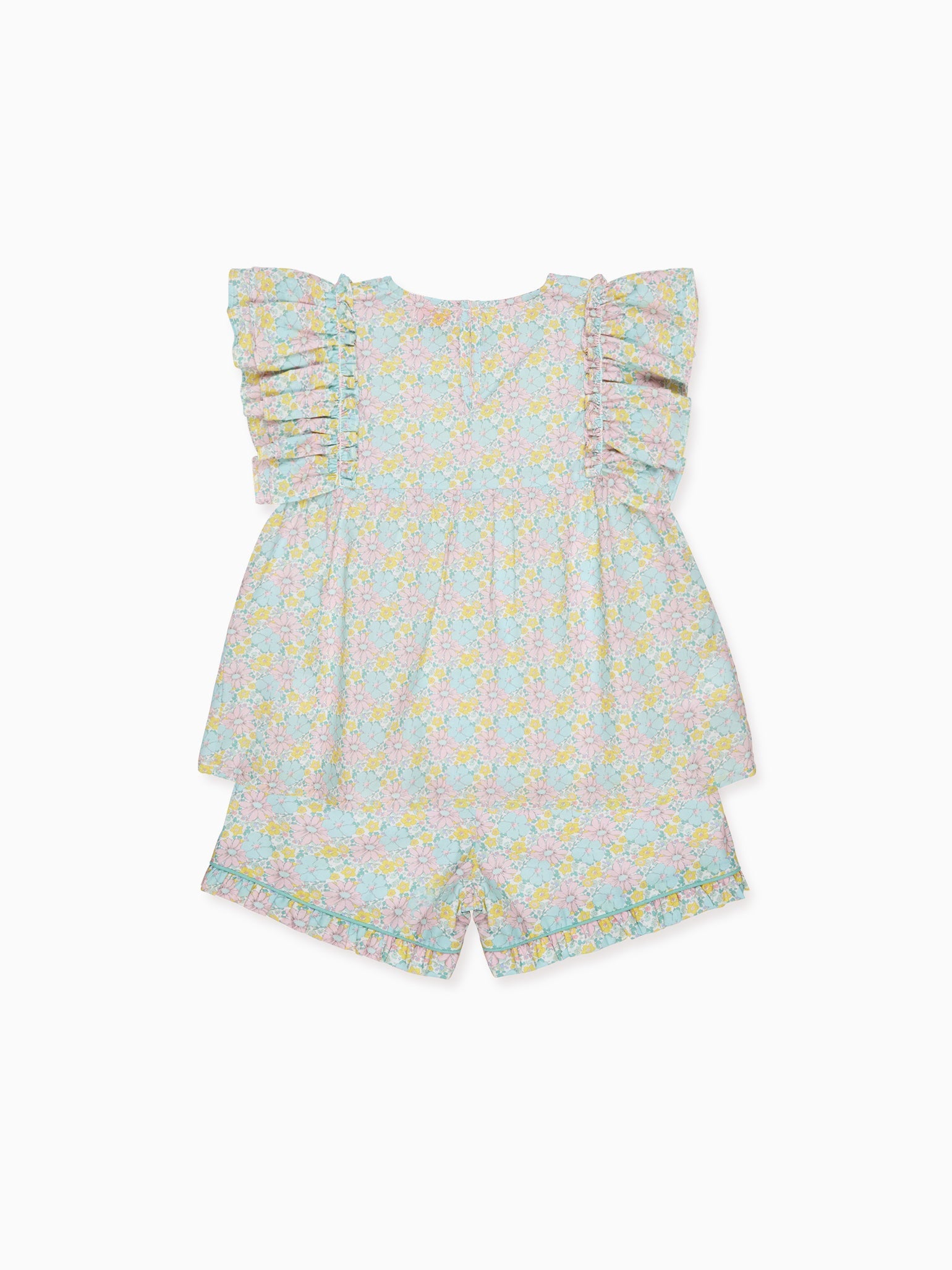 Aqua Floral Oria Girl Set