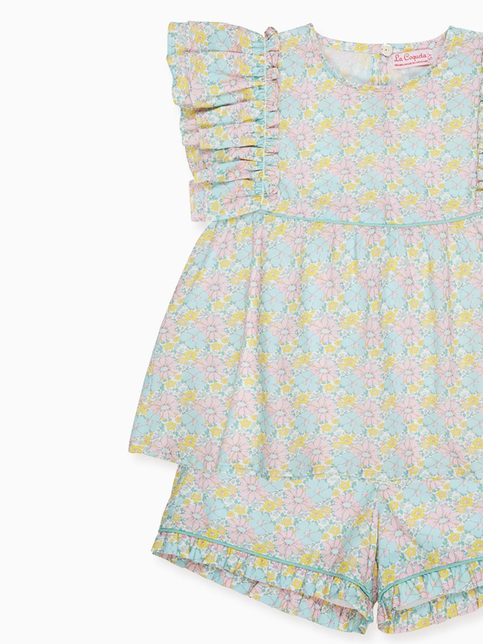 Aqua Floral Oria Girl Set