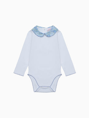 Blue Floral Patricio Baby Girl Body Vest