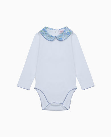 Blue Floral Patricio Baby Girl Body Vest