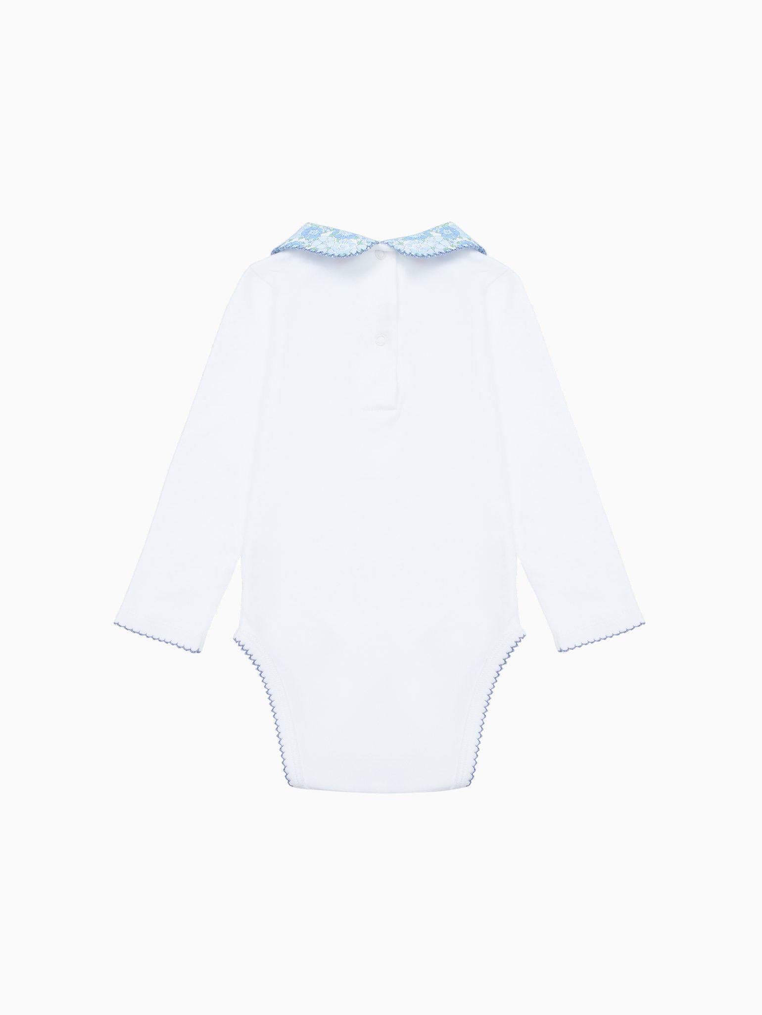 Blue Floral Patricio Baby Girl Body Vest