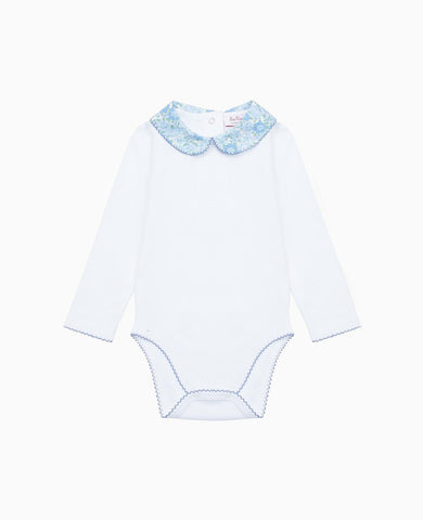 Blue Floral Patricio Baby Girl Body Vest