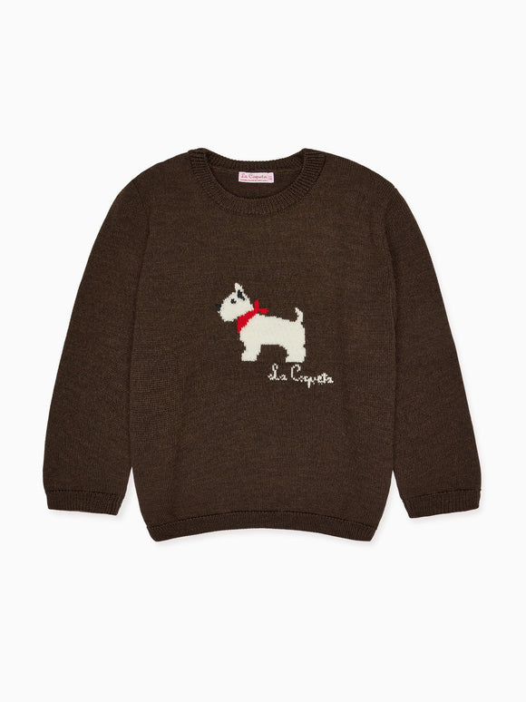 Chocolate Patricio Merino Kids Jumper