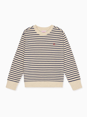 Navy Stripe Pernille Kids Sweatshirt