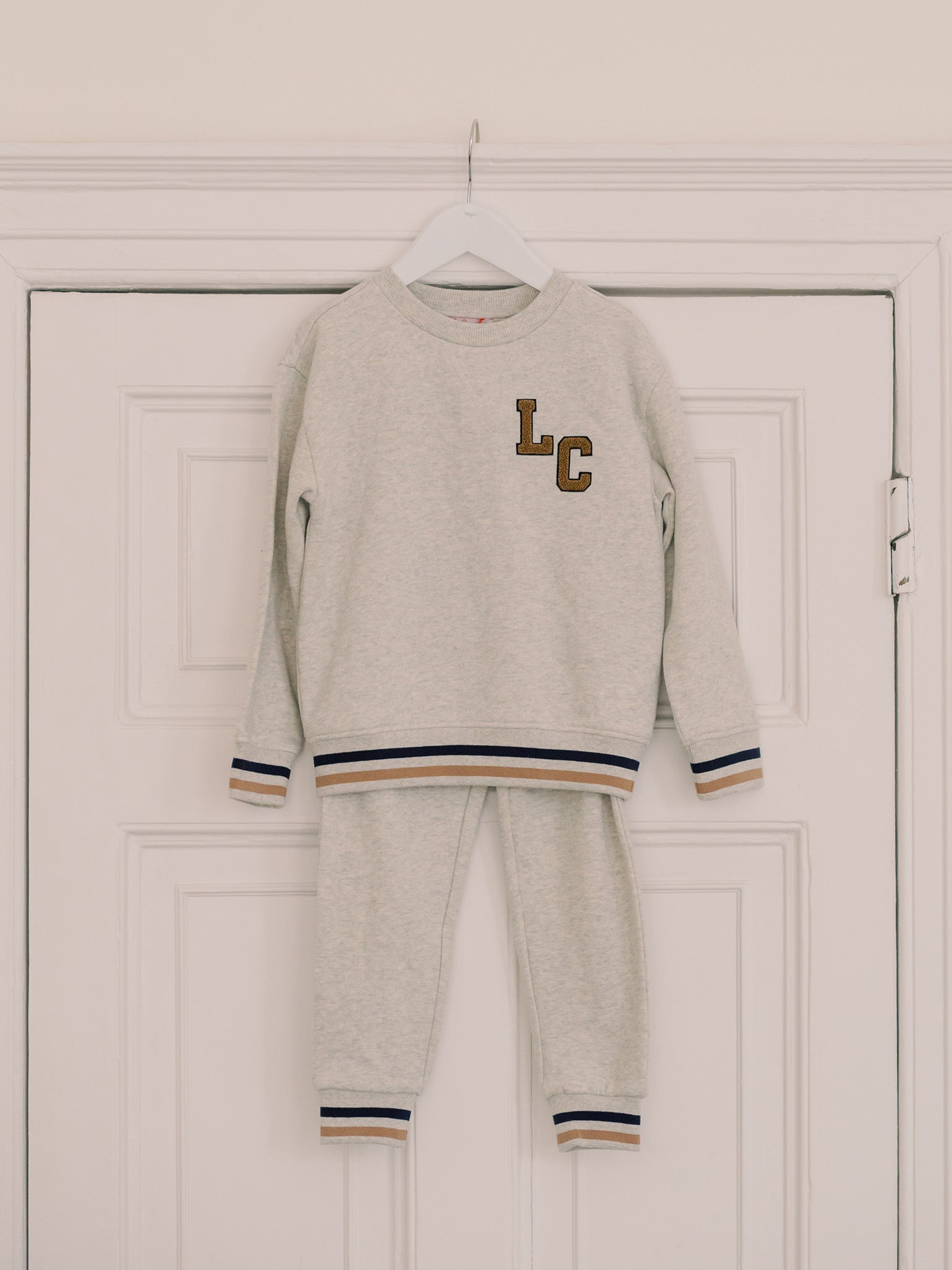 Grey Melange Pernille Kids Tracksuit