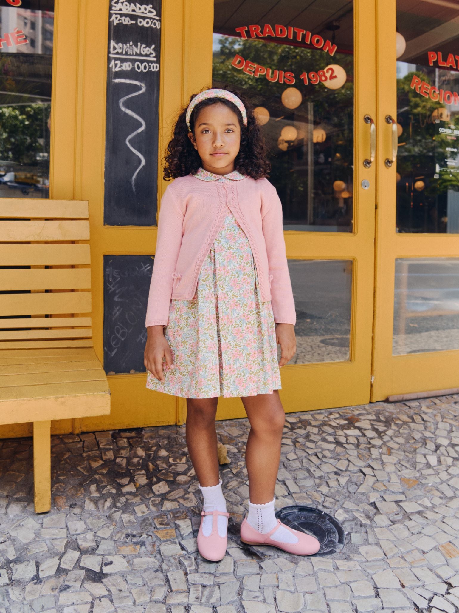 Pink Floral Arcadia Girl Made With Liberty Fabric Hand-Smocked Dress