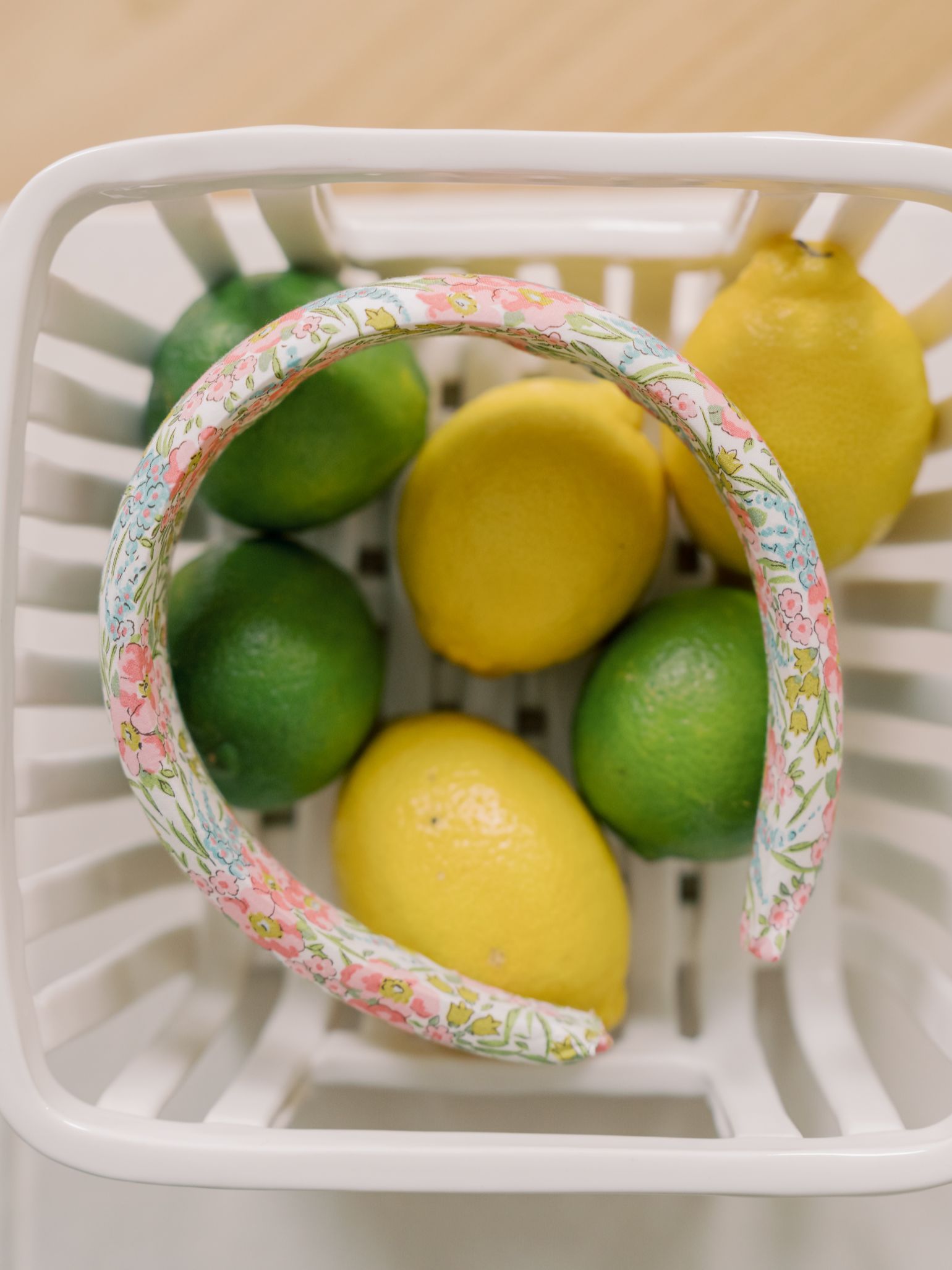 Pink Floral Girl Made With Liberty Fabric Wide Headband