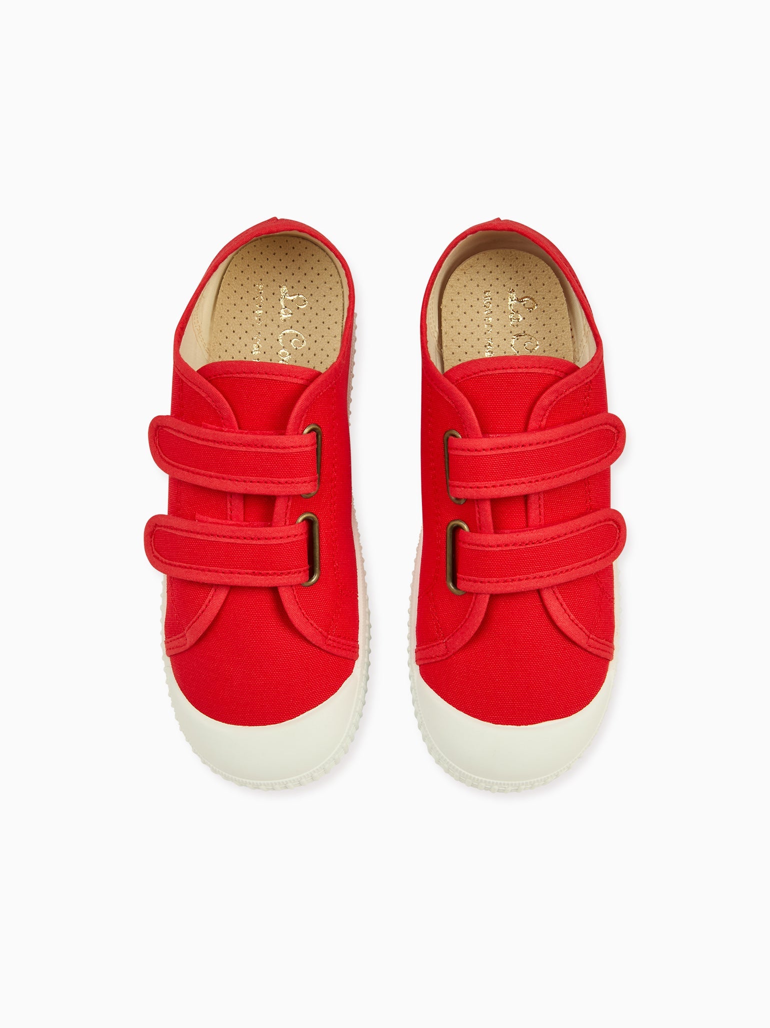 Red Plimsoll Kids Shoes