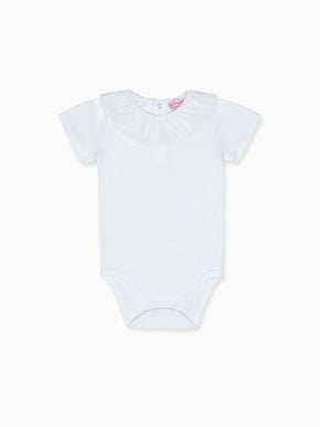 White Pluma Cotton Baby Body Vest