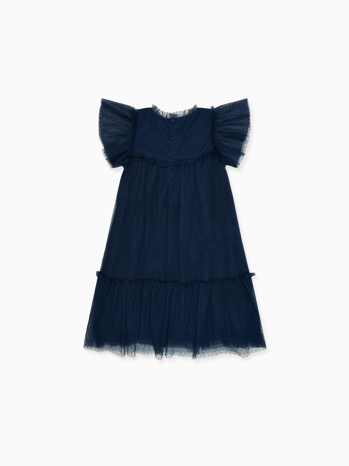 Navy Primrose Girl Empire Dress