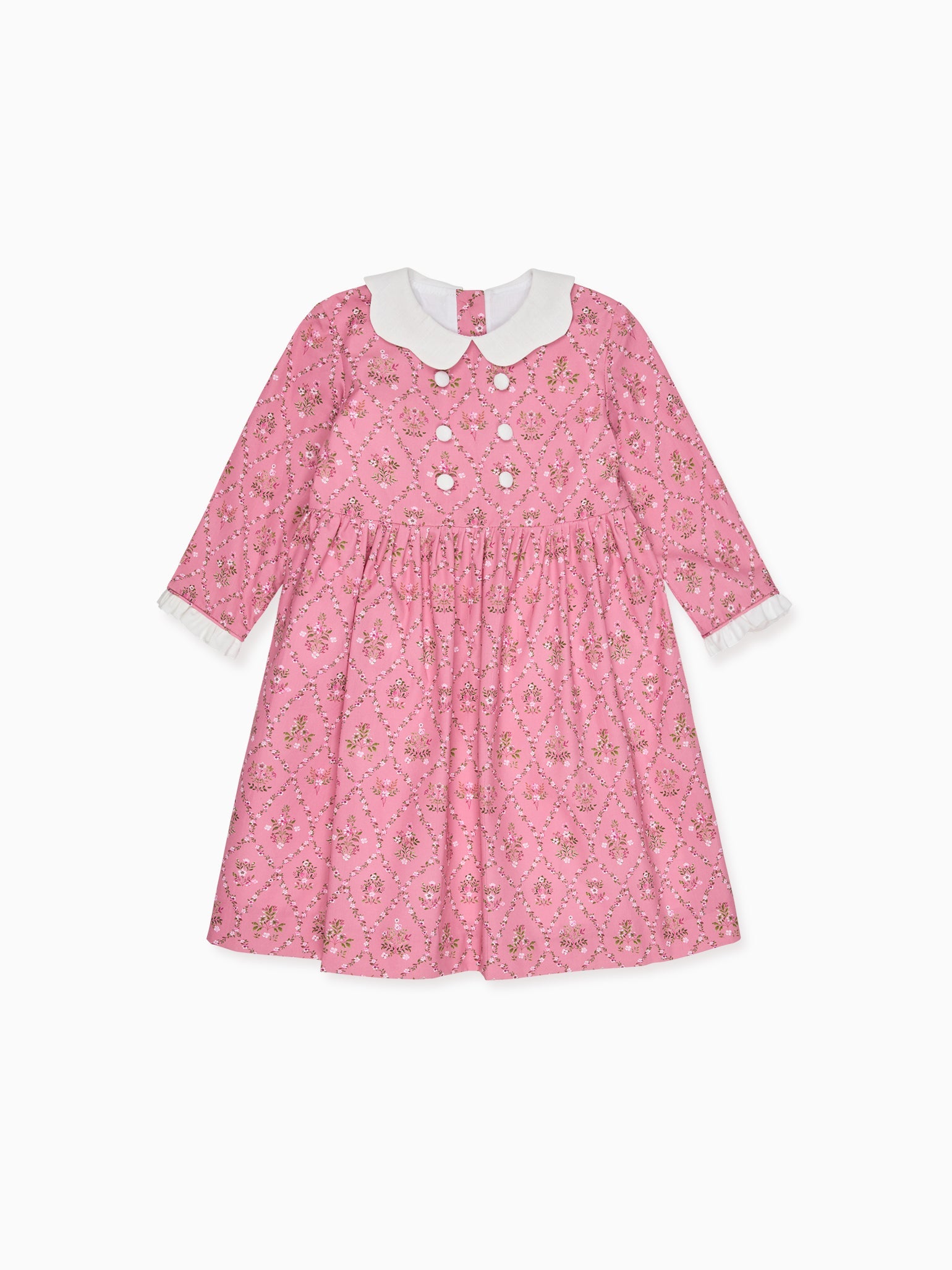 Pink Garland Trellis Provenza Girl Dress