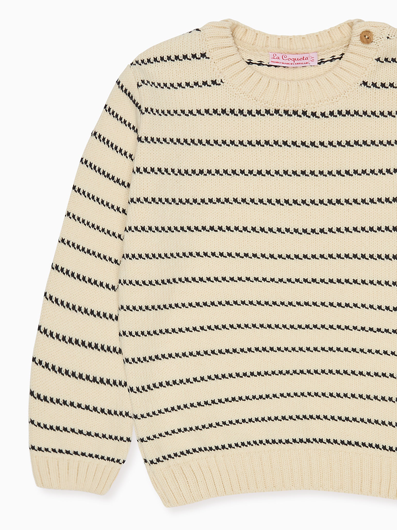 Navy Stripe Raya Cotton Boy Jumper