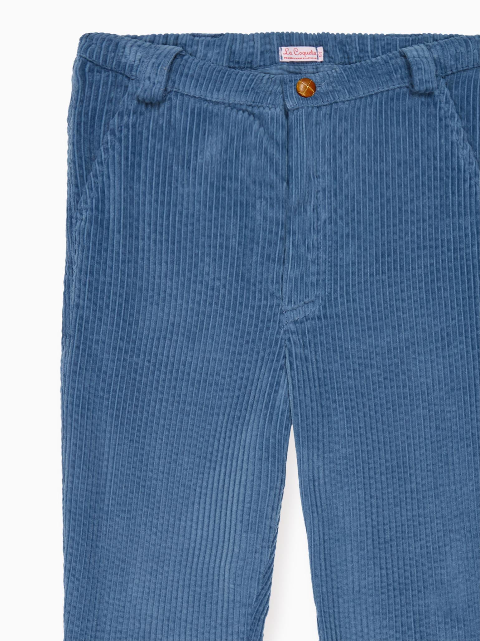 Blue Reinaldo Corduroy Boy Trousers