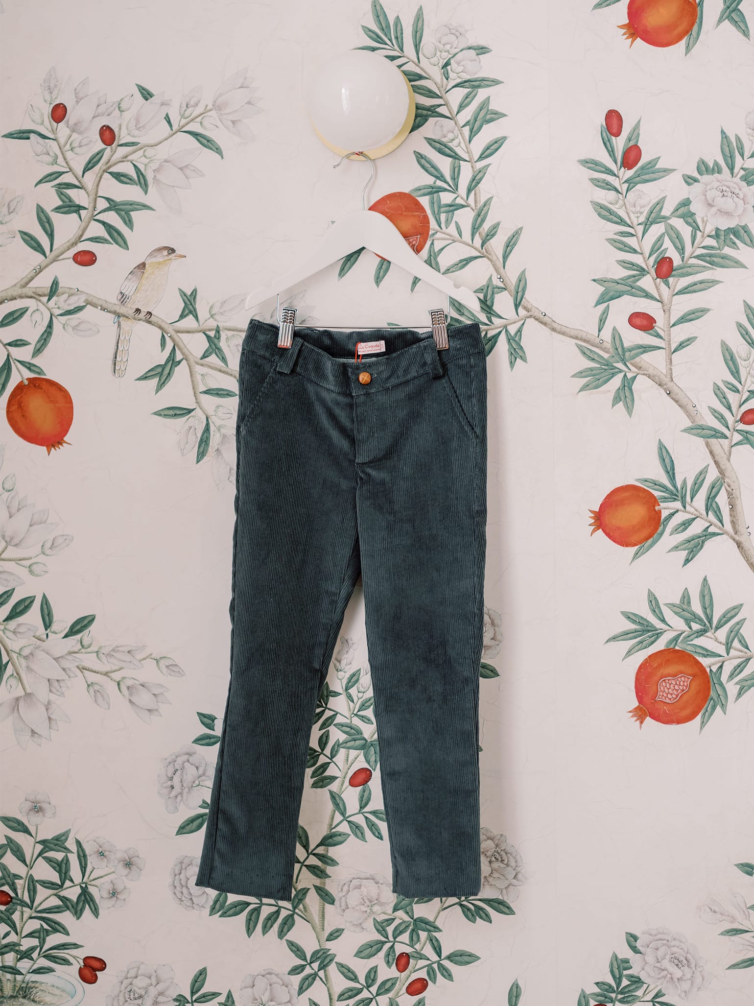 Grey Reinaldo Boy Corduroy Trousers