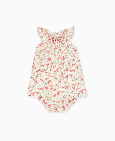 Strawberry Floral Renata Baby Girl Hand-Smocked Set