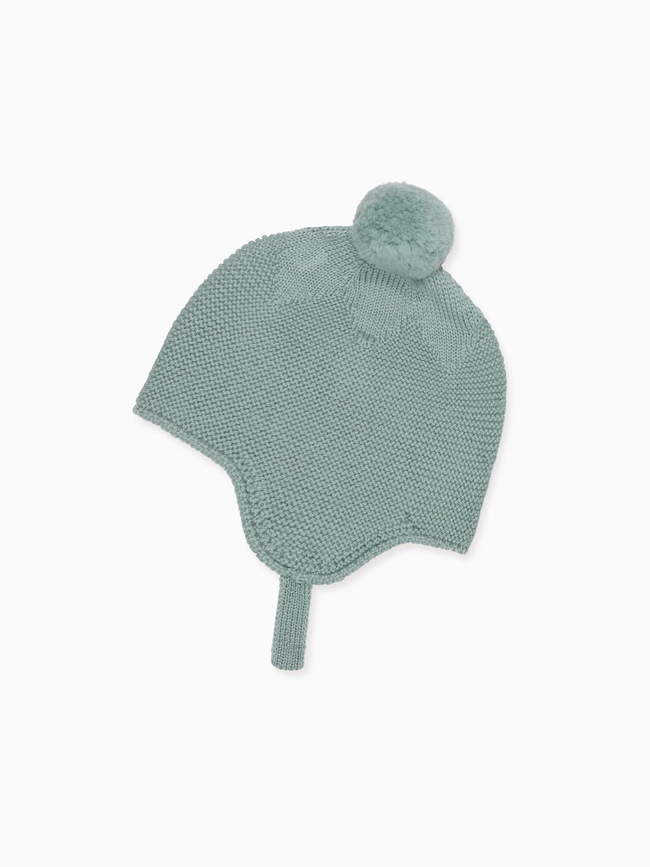 Sage Renta Merino Baby Knitted Bonnet