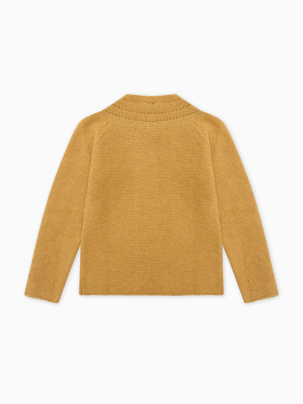Mustard Rima Merino Girl Cardigan
