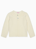 Ivory Rima Merino Girl Cardigan