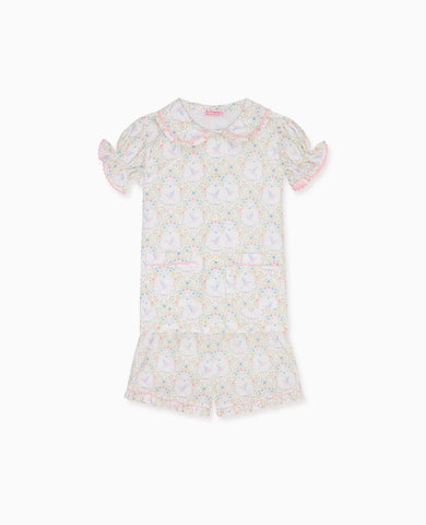 Pink Bird Floral Rinela Girl Pyjamas