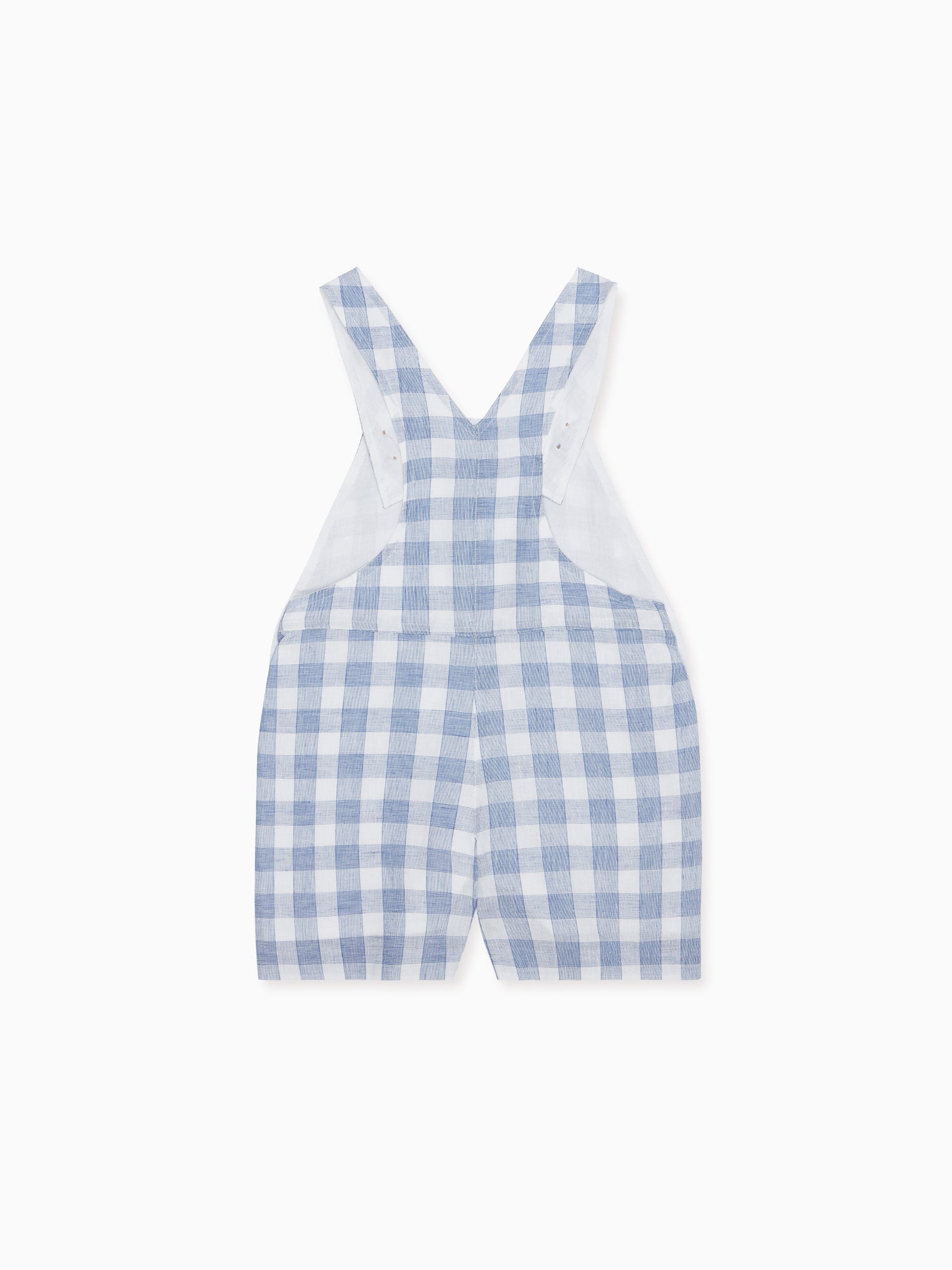 Blue Check Ringo Baby Dungarees