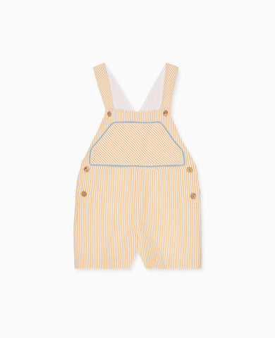 Yellow Stripe Ringo Baby Dungarees