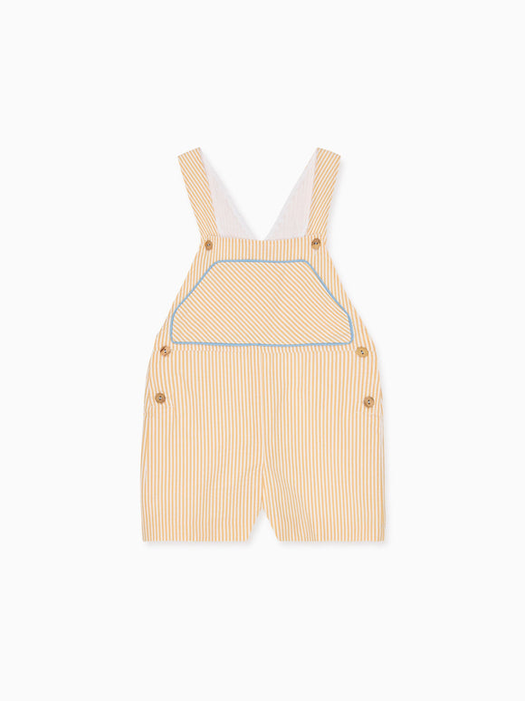 Yellow Stripe Ringo Baby Dungarees