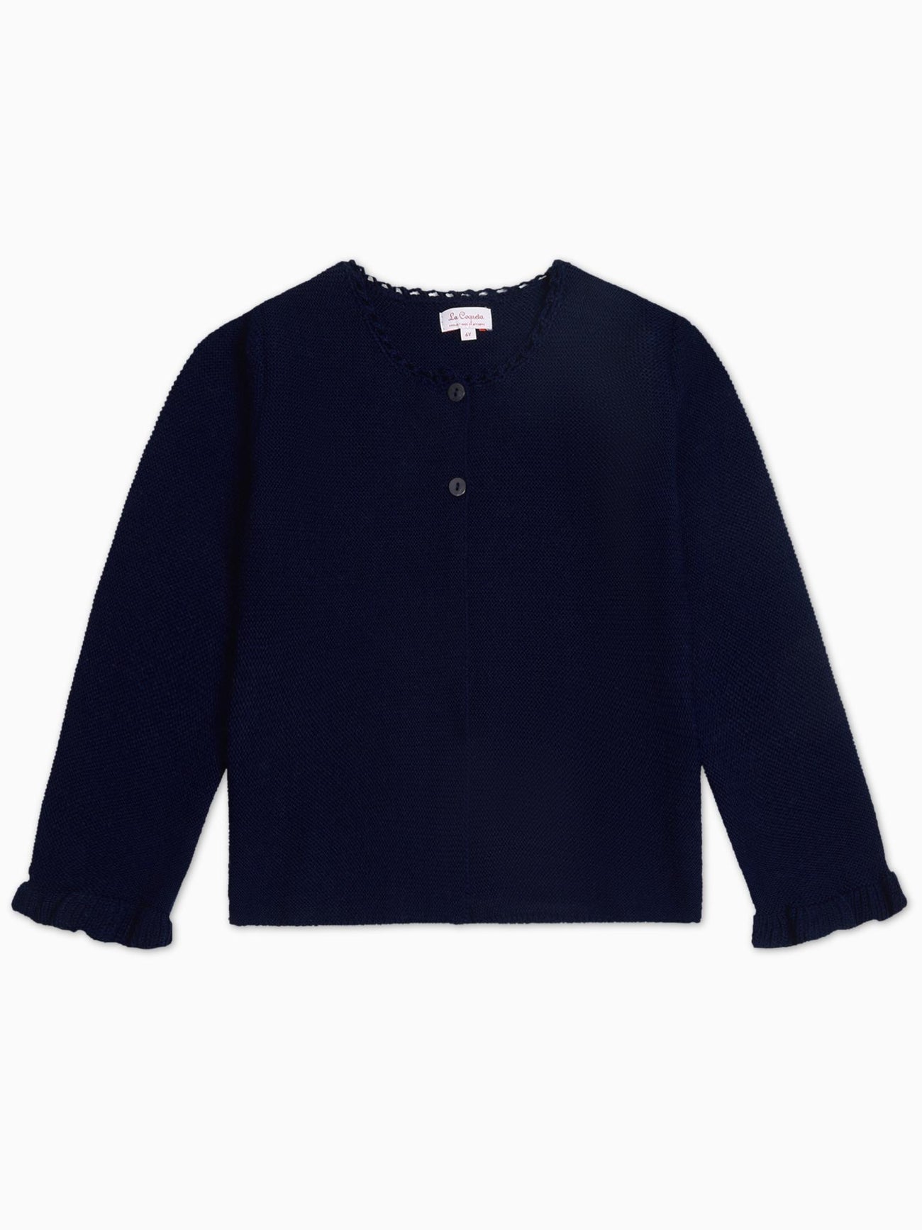 Navy Risa Merino Girl Cardigan
